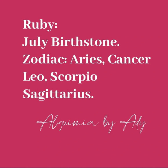 Untreated ruby adjustable rope gold chain bracelet/July birthstone/devotion - Picture 5 of 9